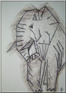 Dessin de Gianpaolo: ELEPHANT PROFIL