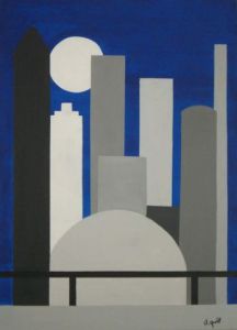 Peinture de DANIEL GROLL: Clair de Lune  a Buenos Aires