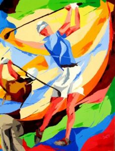 Peinture de Jean-Luc LOPEZ: Face a face