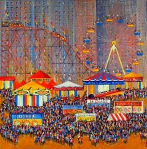 Peinture de Christian CACALY: LA GRANDE ROUE
