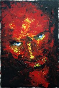 Peinture de Alain Petoux: Portrait d'oto