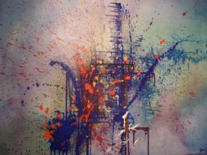 Peinture de jean-pierre blanc: sans titre