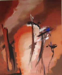 Peinture de jean-pierre blanc: sans titre