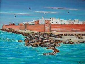 Peinture de Catherine Dutailly: Essaouira Maroc
