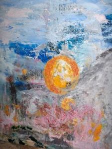 Peinture de daniele roux: Couche de soleil