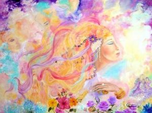 Peinture de louise chartrand:  L'Esprit de la danse 