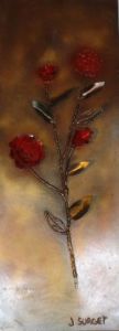 Oeuvre de jonathan surget: ROSE METALLIQUE
