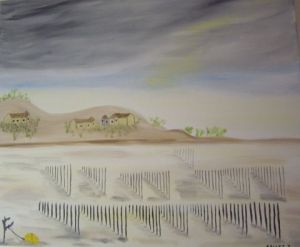 Peinture de isabelle sallet : etang