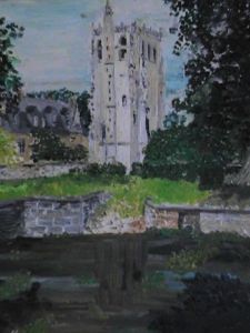 Peinture de oeilme: vue du bec hellouin