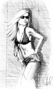 Dessin de creatnath: femme moderne