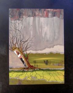 Peinture de Denisanne Tardif: L'HIVER VERT