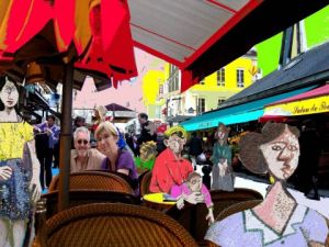 Art_numerique de alkarou: midi calme a st germain des pres