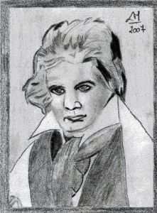 Dessin de laurent moreau: beethoven