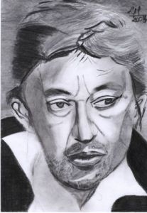 Dessin de laurent moreau: gainsbourg