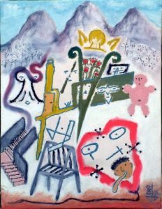 Oeuvre de Farhad le cavalier: autre monde