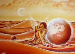 Peinture de CATHERINE LESECQ: La vie vaut mieux