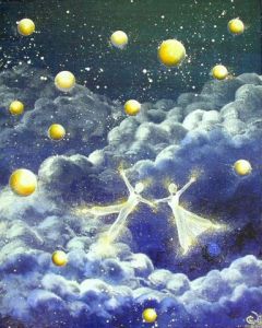 Peinture de CATHERINE LESECQ: Le royaume des cieux