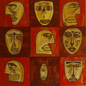 Peinture de Embe: le grand lustucru