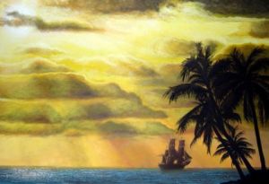 Peinture de Arnaud Griselin: Tortuga