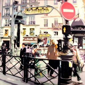 Peinture de CLOTILDE NADEL: place clichy
