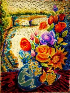 Oeuvre de Mendan: Roses à Paris