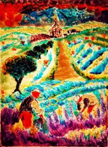 Oeuvre de Mendan: Vendangeurs