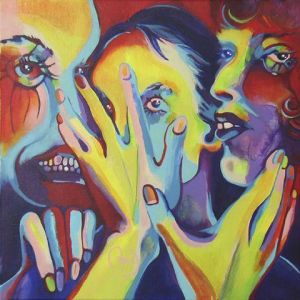 Peinture de Agnes M: Chut !...