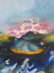 Peinture de Eliette Graf: retour à la maison