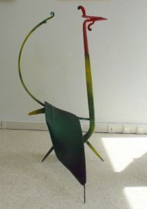 Sculpture de Roger Bruneau: Loiseau de paradis