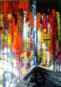 Peinture de marie jose Rodrigues corrion : de jour ou de nuit