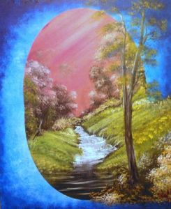 Peinture de thiefaine  jmarc: vue de l'interieur