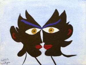 Peinture de Geritzen: âmes guerrières