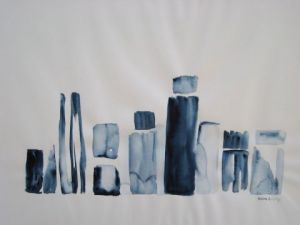 Peinture de Eliette Graf: Les fioles