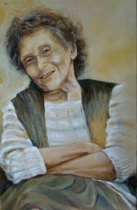 Peinture de Chantal Eberle: Le sourire de Jeanne 