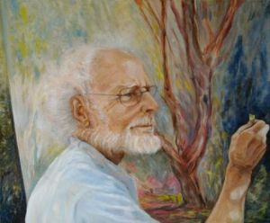 Peinture de Chantal Eberle: La main de Hans 