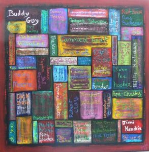 Peinture de Embe: blues