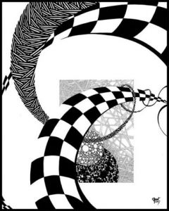 Oeuvre de Claudine Goret-Bosredon: Départ vers un ailleurs