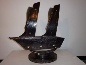 Sculpture de Roland GOURDON: Voilier