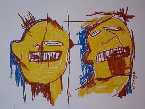 Peinture de oliv: père et fils