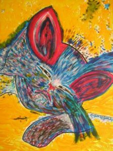 Peinture de GHIS: CHAT PETILLANT