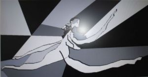 Collage de BRIGITTE BASPEYRAS: gris et noir 11