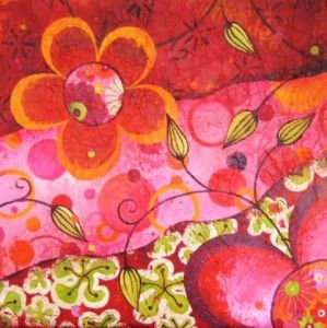 Peinture de Nathalie Pouillault  Boyaval: popdelic III