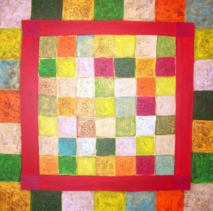 Peinture de Mireille PRECLOUX: Grand Patchwork