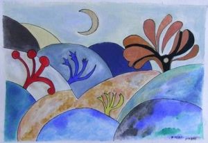 Peinture de Bernadette Mora: Ballons