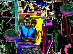 Peinture de Laurence SAVELLI: Adam et Eve