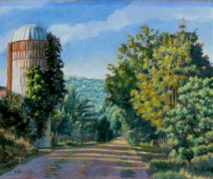 Peinture de Dominique  Amendola : Une promenade dans le Vermont