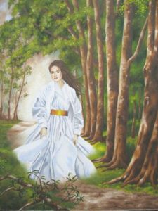 Oeuvre de Sylvie CHENET: La fée de la forêt