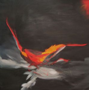 Peinture de FABRICE FLAMAND: in the garden of heaven