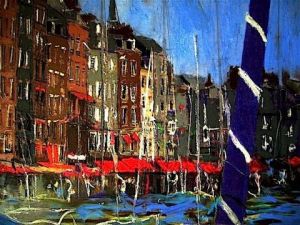 Peinture de Jacques Cauda: Honfleur