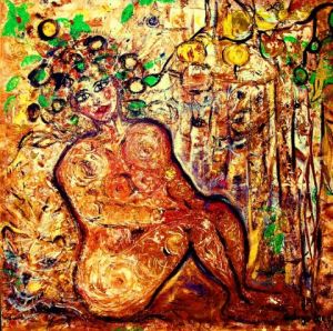 Peinture de OD' ILE : la Belle et la Bête